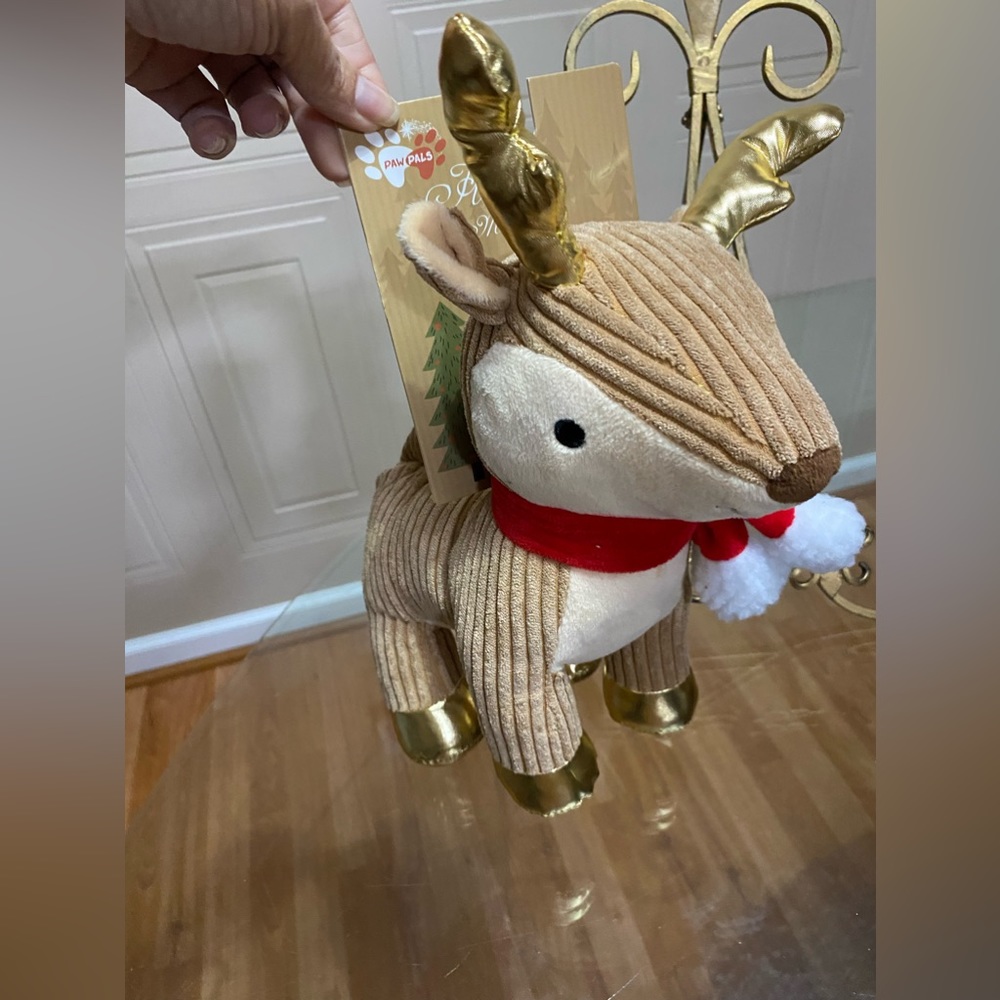 Brand New House Of Paw Dog Toy Deer  12” With Squeaker
